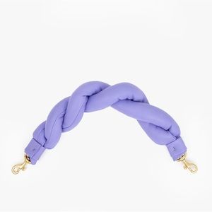 Clare V Twisted Puff Top Handle Strap in Violet
